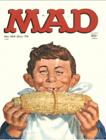 Mad Magazine, featuring Alfred E. Neuman.